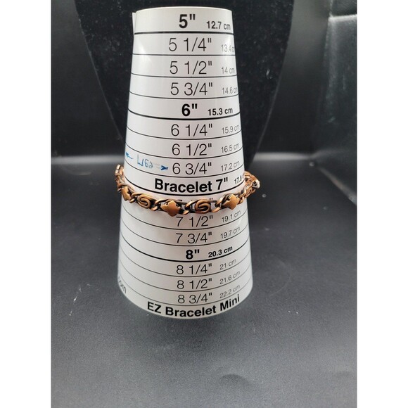 Vintage Copper S Link and Maltese Cross Chain Braclet - Picture 7 of 7